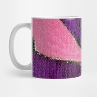 Purple Rose Pink Abstract Art Mug